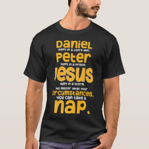 Funny Nap Lovers Christian Humor Jesus Napping Bib T-Shirt