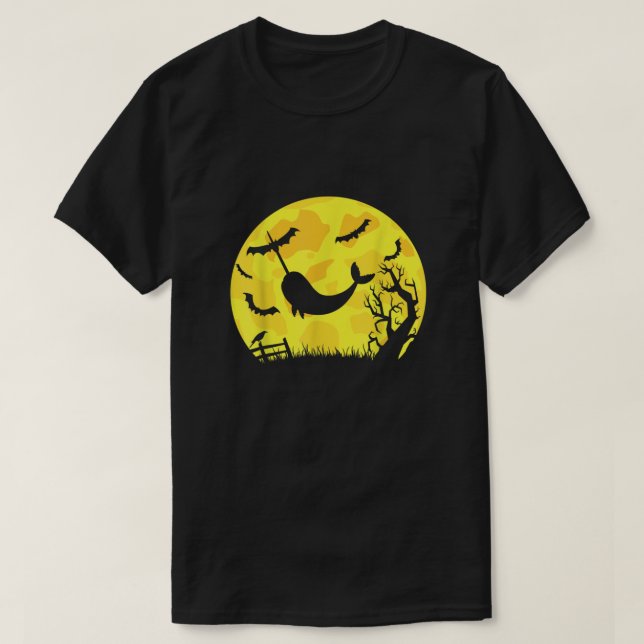Funny Narwhal Halloween Costume Narwhal Lovers  T-Shirt (Design Front)