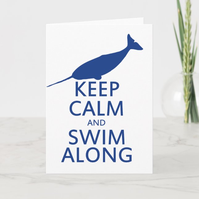 Funny Narwhal Humor Card (Front)
