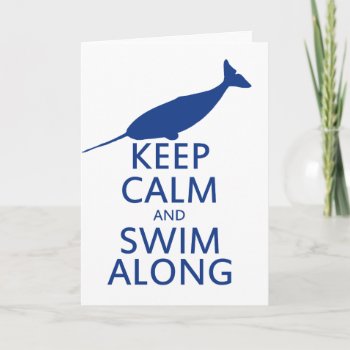 Funny Narwhal Humor Card by Hipster_Farms at Zazzle