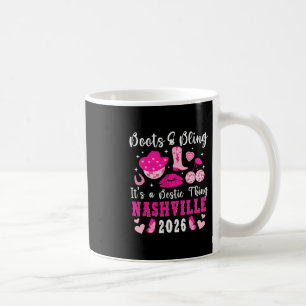 Funny Nashville Besties Trip 2026 Besties Vacation Coffee Mug