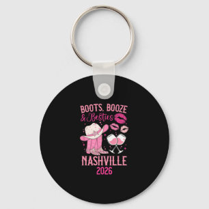 Funny Nashville Besties Trip 2026 Besties Vacation Keychain