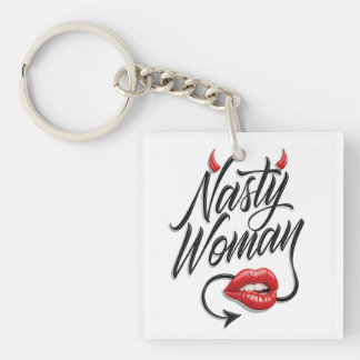 Funny "Nasty woman" Keychain