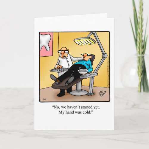 Funny National Boss Day For Dentist Card
