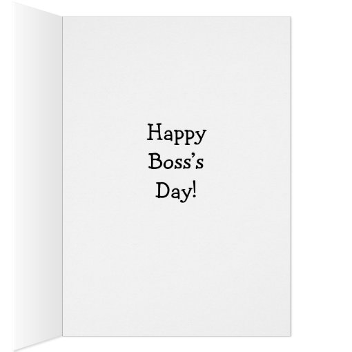 Funny National Boss’s Day Card | Zazzle