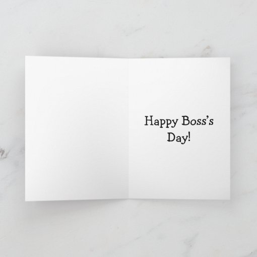 Funny National Boss’s Day Card | Zazzle