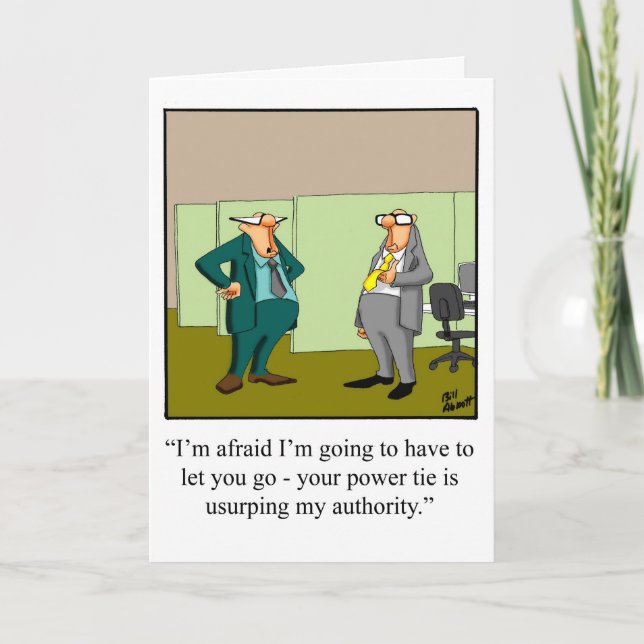 Funny  National Boss’s Day Greeting Card (Front)
