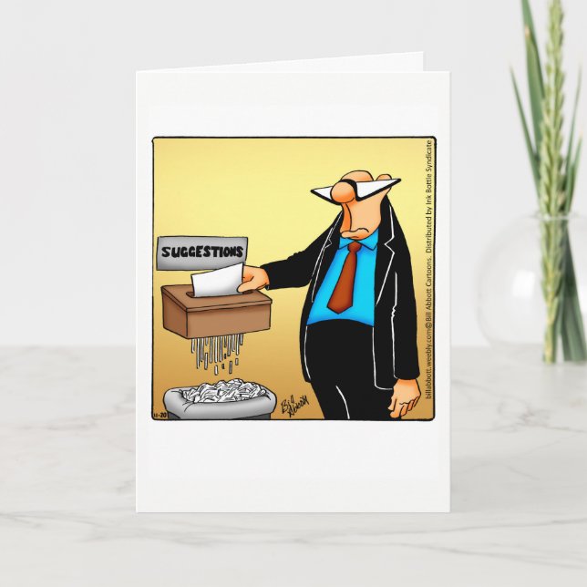 Funny  National Boss’s Day Greeting Card (Front)