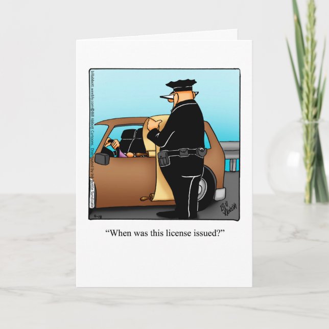 Funny National Police Week Greeting Card (Front)