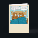 Funny Nature Calls for Sleeping Bears Birthday Card<br><div class="desc">Here's a cute and funny birthday card featuring a pair of bears in bed. Nature calls for one of the bears, so the thought of moving closer to the woods is brought up. Thanks for choosing this original design by © Chuck Ingwersen. I post my cartoons just about every day...</div>