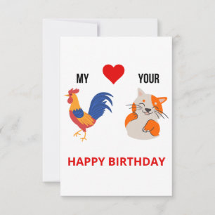 Funny naughty adult birthday card for her