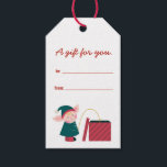 Funny Naughty Christmas Elf Gift Tags<br><div class="desc">This silly design featuring an elf doing naughty and gross things. Humorous and cute and full of potty humor. This is the perfect gift tag for your friends and people who hate the holidays. Secret Santa and white elephant appropriate.</div>
