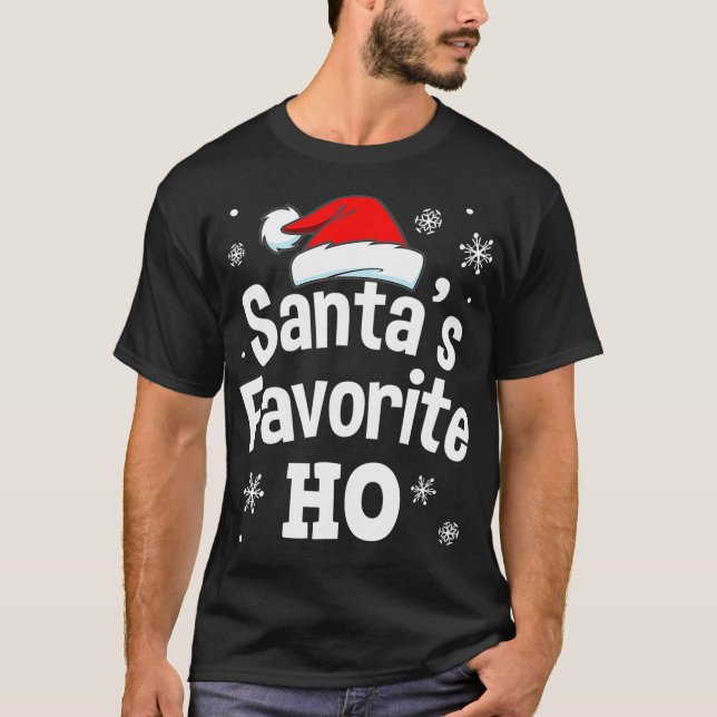 Funny Naughty Dirty Adult Pajama Christmas  Men  W T-Shirt (Front)