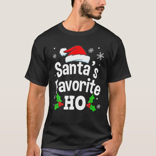 Funny Naughty Dirty Adult Pajama Christmas Tee Men (Front)