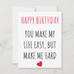 Funny Naughty Dirty Happy Birthday Card for Her<br><div class="desc">If you are looking for gifts for birthday, this funny and naughty Happy Birthday gift ideas for her will surely interest you. This happy birthday card with hilarious and funny messages, quotes and wishes can be a perfect birthday gift for her, for wife, for girls, for women, for friends, for...</div>