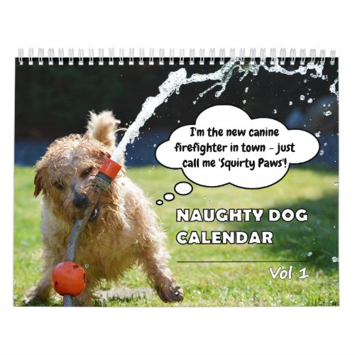 Funny Naughty Dog Calendar