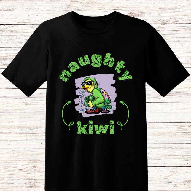 Funny naughty green kiwi bird T-Shirt (Creator Uploaded)