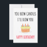 Funny naughty happy birthday card for him, men<br><div class="desc">We all have a naughty side isn't it? express your love and feelings for your man with this funny happy birthday card. The funny quote or wishes on makes this card a must have. This card can be a perfect birthday gift idea for him, for men, for husband, for boyfriend,...</div>