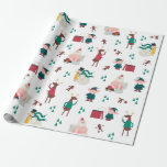 Funny Naughty Holiday Santa and Friends Wrapping Paper<br><div class="desc">This silly design featuring Santa,  reindeer,  snowman,  elves and gingerbread men are doing naughty and gross things. Humorous and cute and full of potty humor. This is the perfect gift wrap for your friends and people who hate the holidays.</div>