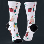 Funny Naughty Holiday Socks<br><div class="desc">This silly design featuring Santa,  reindeer,  snowman,  elves and gingerbread men are doing naughty and gross things. Humorous and cute and full of potty humor. This is the perfect gift for a boyfriend,  husband,  boy,  or for your friends and people who hate the holidays.</div>