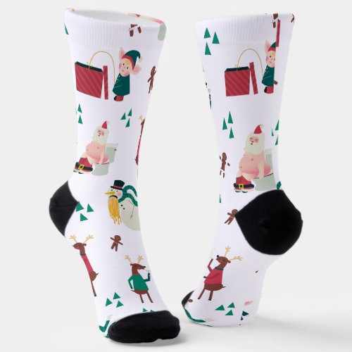 Funny Naughty Holiday Socks
