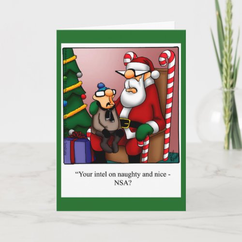 Funny Naughty or Nice Intel Christmas Card