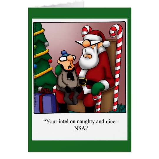 Funny Naughty Or Nice Intel Christmas Card