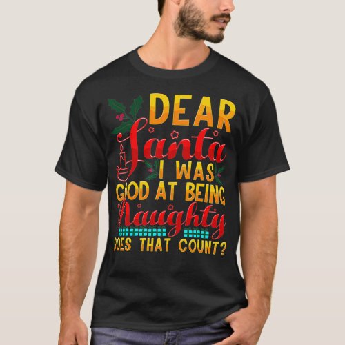 Funny Naughty Quote Christmas Santa Joke  T_Shirt