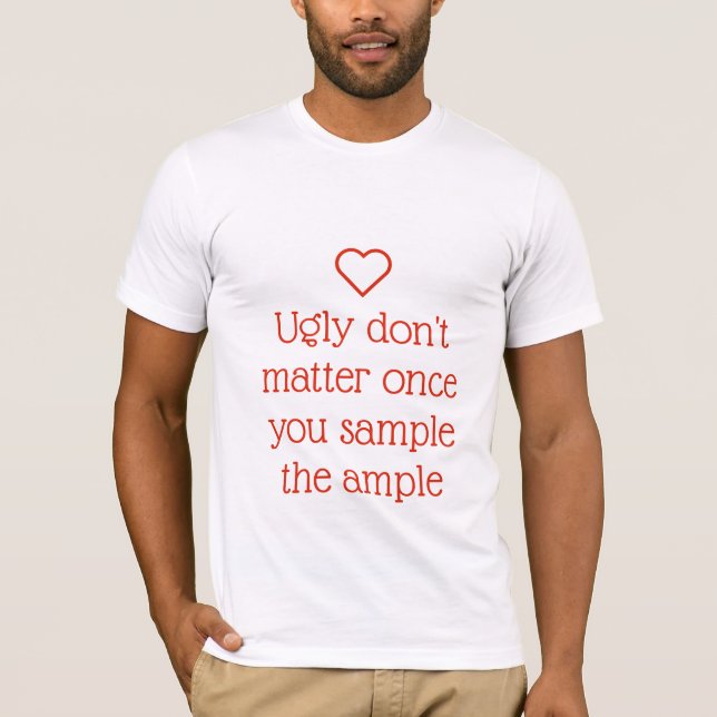 Funny, naughty Sample The Ample T-Shirt (Front)