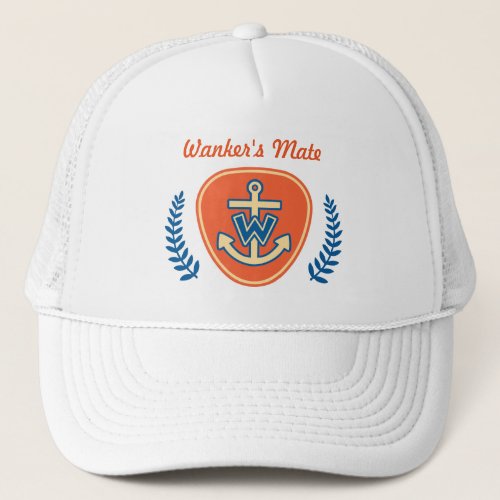 Funny Nautical Captains Mate Trucker Hat