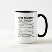 Funny Naval Architect Nutrition Facts Boss Gift