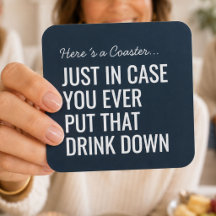 Funny Navy Blue Humor Cocktail Bar Party Gift