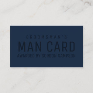 Funny Navy Wedding Groomsman Proposal Man Card