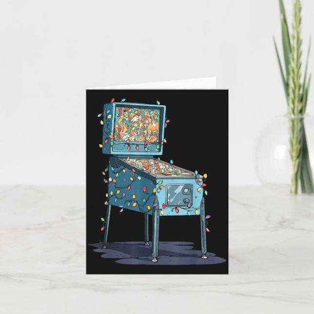 Funny Nball Machine Christmas Graphics Lights Love Card (Front)