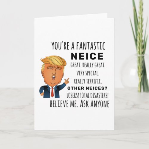 Funny Neice Birthday Best Gift Card