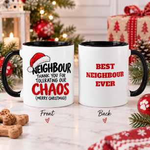 Funny Neighbour Christmas Humorous Holiday Gift Mug