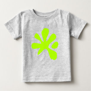 Funny neon green slime paint splash playful cute baby T-Shirt