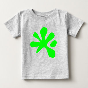 Funny neon green slime paint splash playful fun baby T-Shirt
