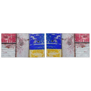 Funny Neoplasticism wooden art style Pillow Case