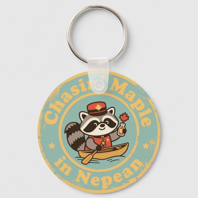 Funny Nepean Gift for Maple Enthusiasts Keychain (Front)