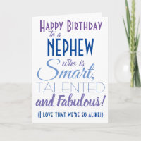 Funny Nephew Birthday Card