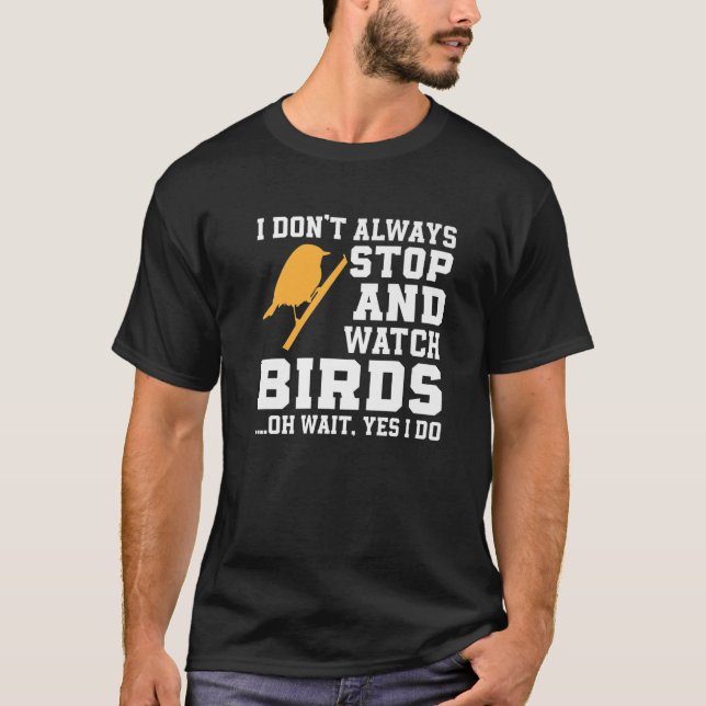 Funny Nerds For Birds Lover Bird Feeders T-Shirt (Front)