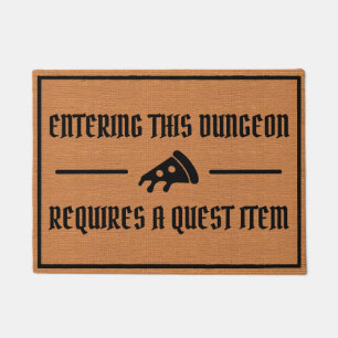 Funny Nerdy Gaming Humor Rustic Minimalist Doormat