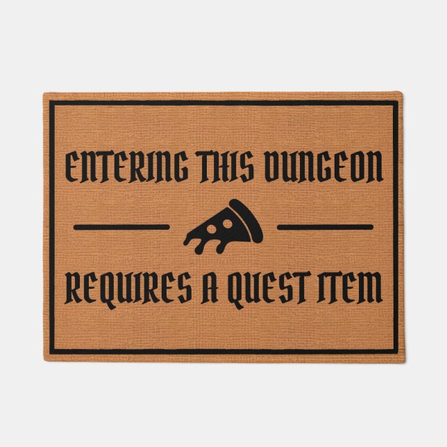 Funny Nerdy Gaming Humor Rustic Minimalist Doormat (Front)