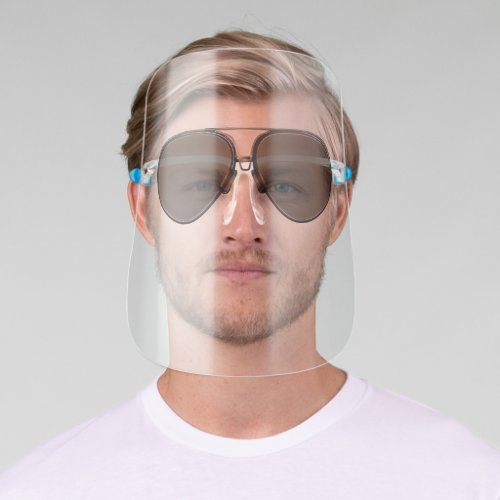 Funny Nerdy Retro Sunglasses Hipster Face Shield