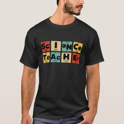 Funny Nerdy Science Teacher Periodic Table Element T_Shirt