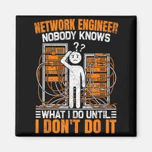 Funny Network Engineer Design For Men Network Engi Magnet