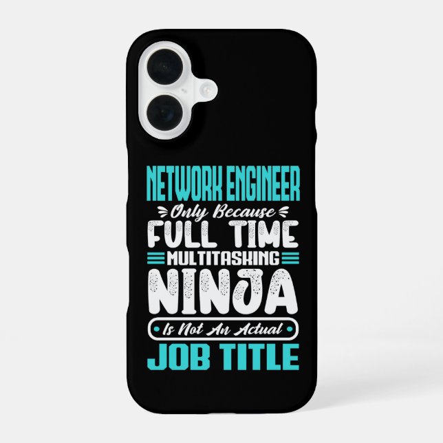 Funny Network Engineer Job Title Profession Skills Iphone Case (Back)