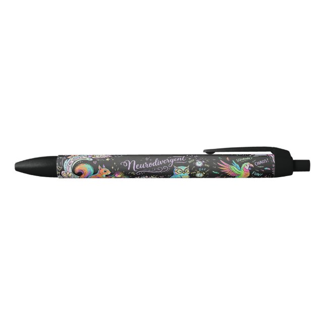 Funny Neurodivergent Parade Strengths ADHD Art Pen (Top)