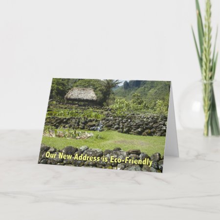 Funny New Address - Eco Friendly Hut Card